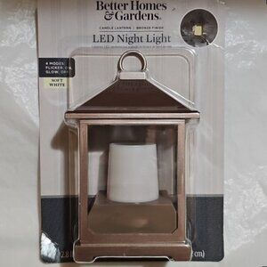 Better Homes & Gardens LED Candle Lantern Night Light 1 Pack
